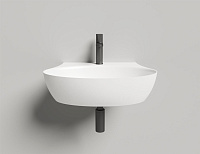 Salini Alda Wall 01 Раковина подвесная округлая 58x45x15h см, цвет: белый матовый 140321M