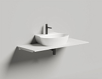 Salini Alda Wall 01 Раковина подвесная округлая 58x45x15h см, цвет: белый матовый 140321M