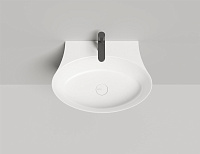 Salini Alda Wall 01 Раковина подвесная округлая 58x45x15h см, глянцевый цвет: RAL 140311GF