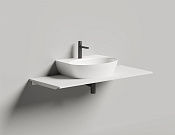 Salini Alda Wall 02 Раковина подвесная округлая 58x45x15h см, глянцевый цвет: RAL 140312GF