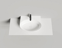 Salini Alda Wall 02 Раковина подвесная округлая 58x45x15h см, матовый цвет: RAL 140322MF