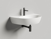 Salini Alda Wall 03 Раковина подвесная округлая 71x45x15h см, цвет: белый глянцевый 140313G