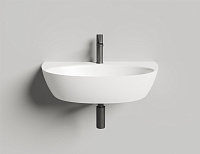 Salini Alda Wall 03 Раковина подвесная округлая 71x45x15h см, цвет: белый матовый 140323M