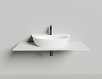 Salini Alda Wall 03 Раковина подвесная округлая 71x45x15h см, глянцевый цвет: RAL 140313GF