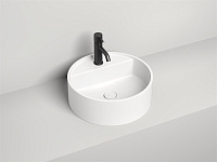 Salini Armonia Top 02 Раковина накладная круглая 45x45x16h см, цвет: белый глянцевый 130116G