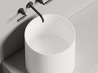 Salini Armonia 04 Раковина накладная круглая 46x46x45h см, цвет: белый матовый 130118M