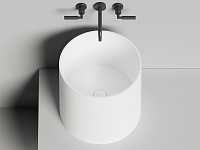 Salini Armonia 04 Раковина накладная круглая 46x46x45h см, цвет: белый матовый 130118M