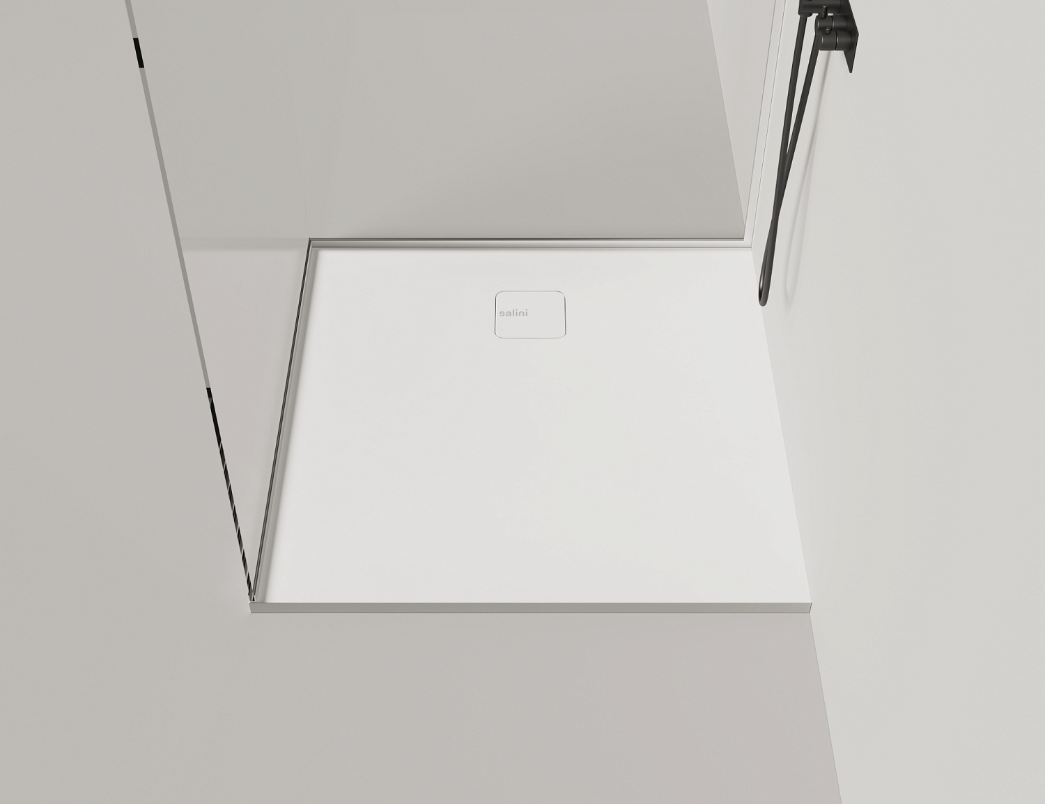 Salini Oasi Душевой поддон 100x100x3h см, цвет: белый матовый 120324M