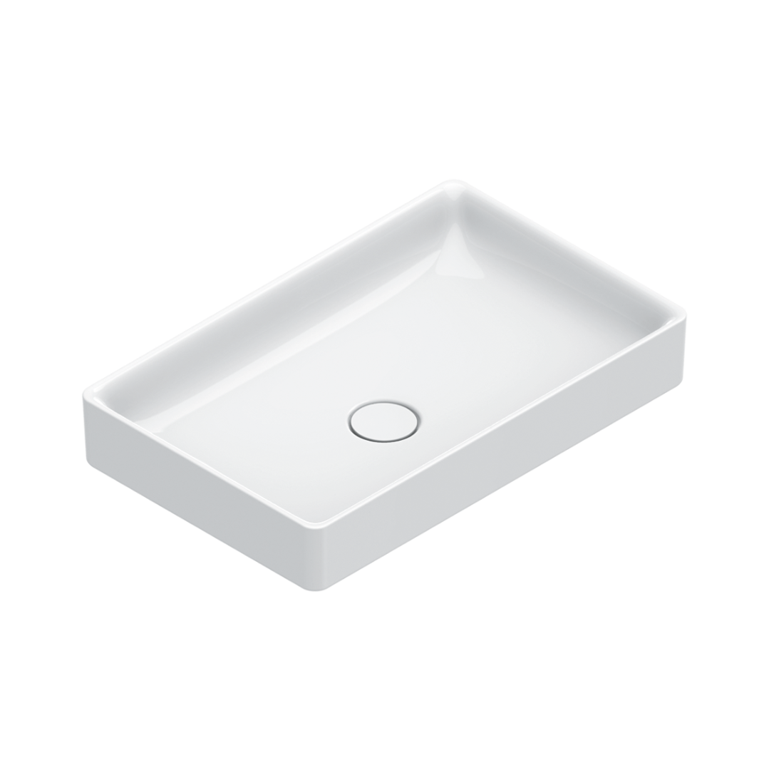 Catalano Zero Раковина чаша 60x38x12h см, без перелива, покрытие Cataglaze, цвет: белый глянцевый 0422600001