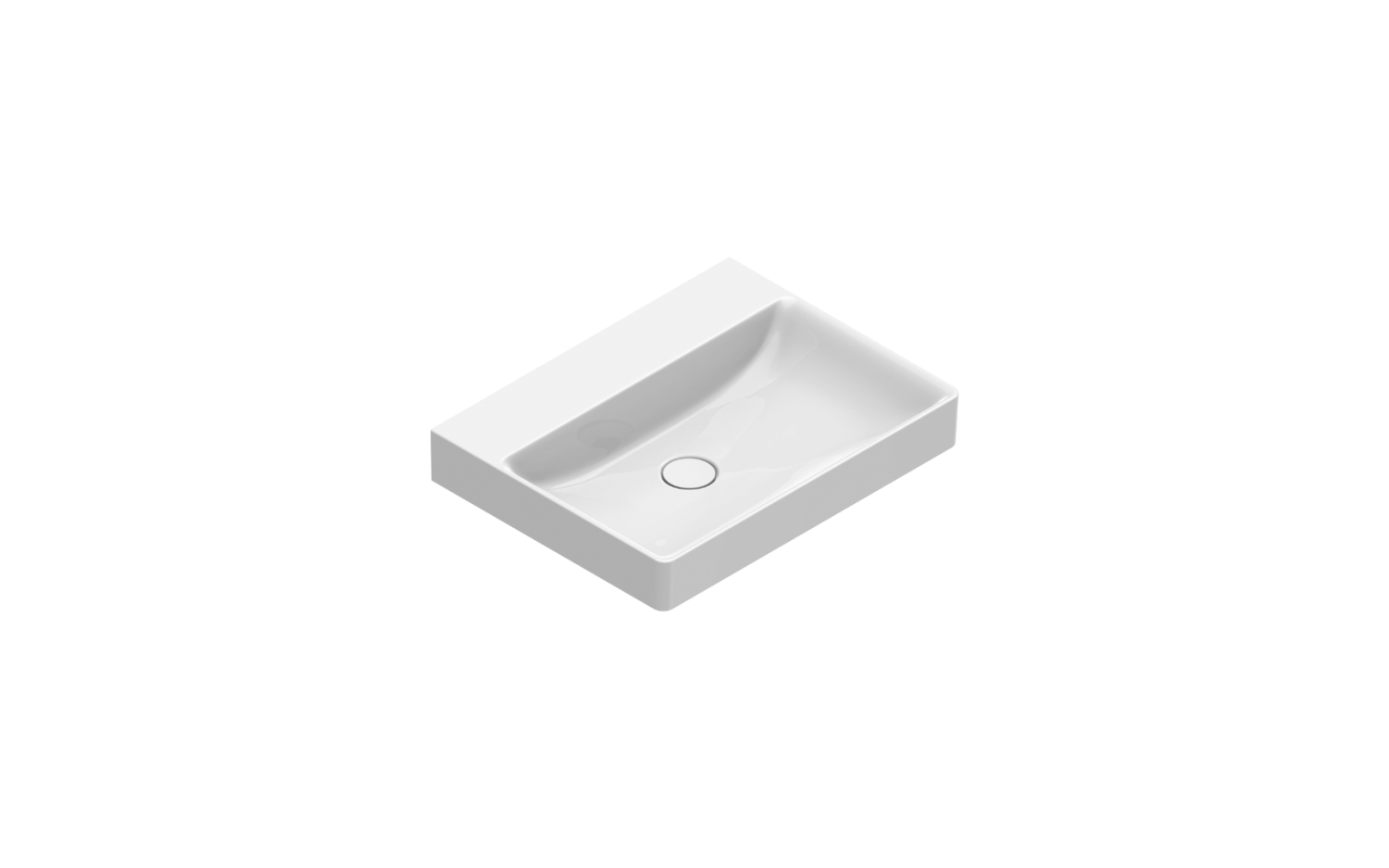 Catalano Comfort Раковина подвесная 60x47x14,5h см, без перелива, покр. Cataglaze цвет: белый глянц. 0420600001