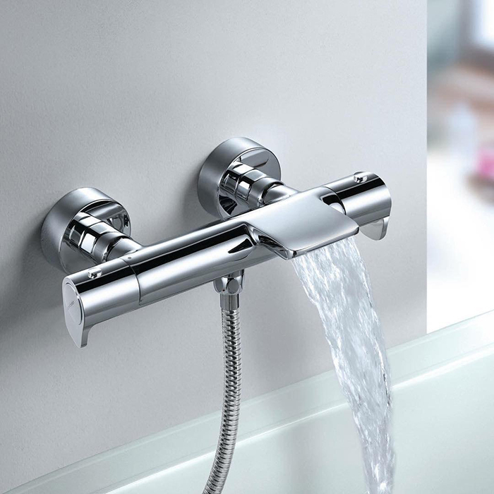 Ramonsoler Alexia Термостатический смеситель настенный с каскадным изливом, цвет: хром 363901S