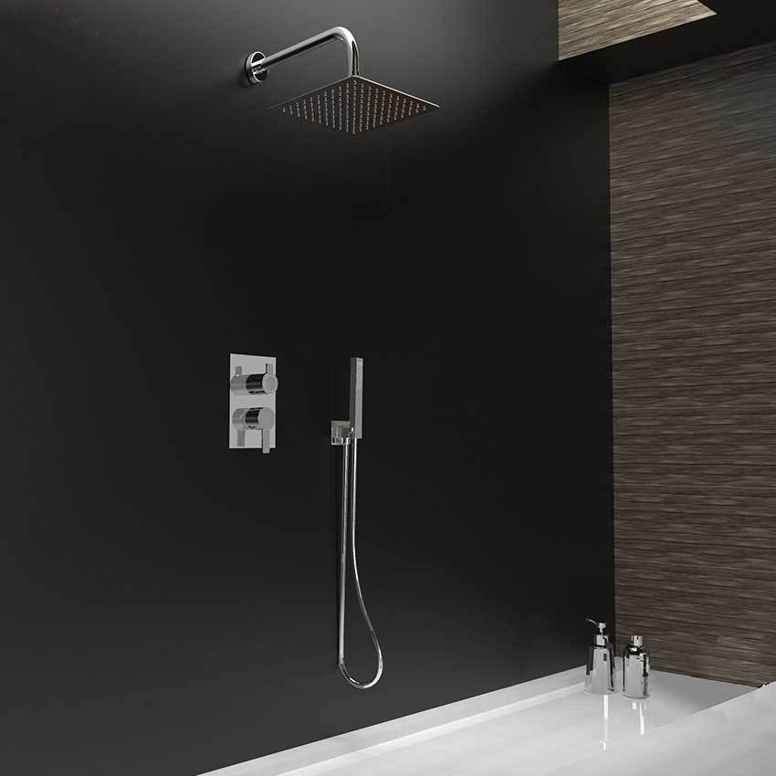 Ramonsoler Blautherm Душевой комплект встраиваемый с тропическим душем, цвет: хром 941502RPK225