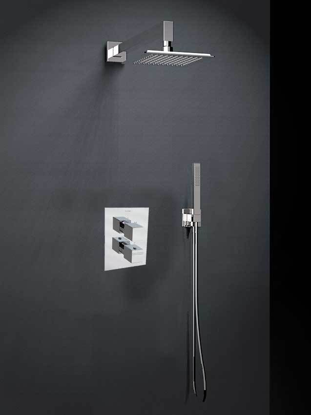 Ramonsoler Hidroterapia Верхний душ настенный 40x61x12,9h см, цвет: хром BHRK400