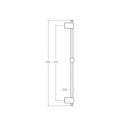 Ramonsoler Hidroterapia Душевая штанга, цвет: хром 7750S