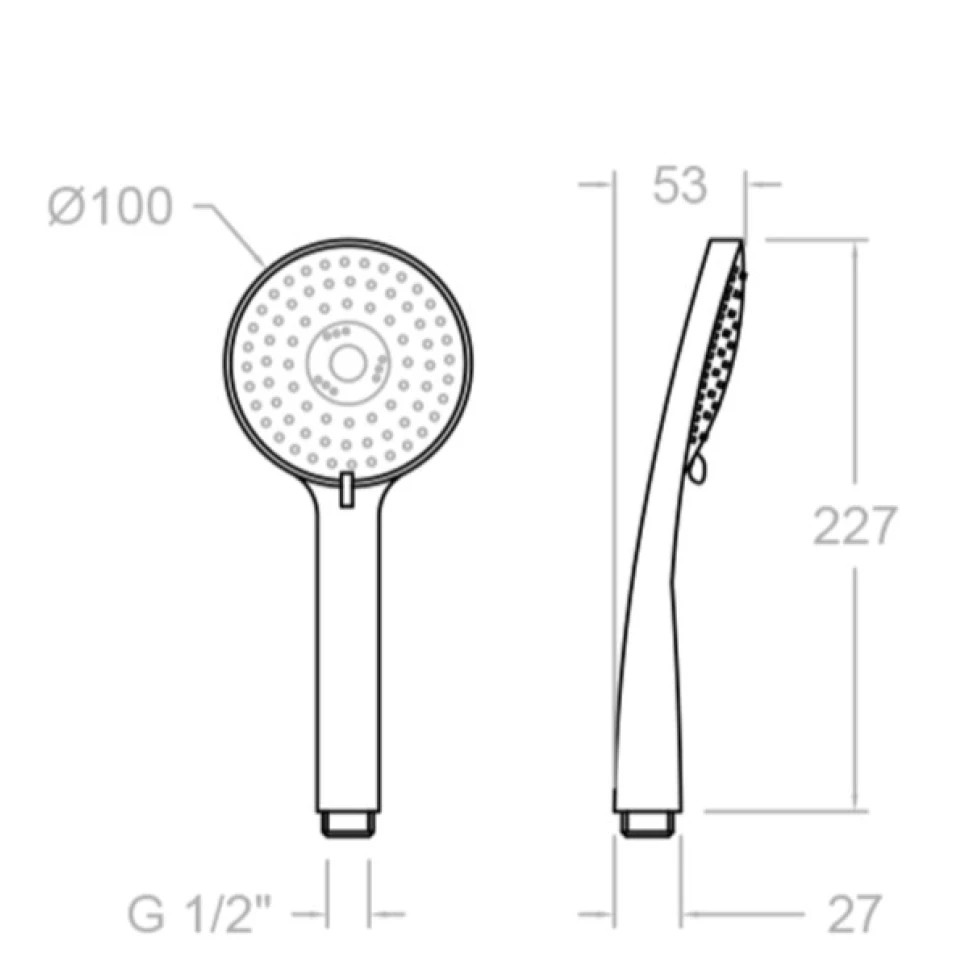 Ramonsoler Hidroterapia Душевой гарнитур латунь, цвет: хром 5849AS