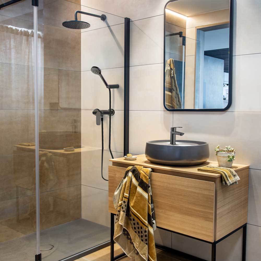 Ramonsoler New Fly Смеситель настенный однорычажный, цвет: матовый черный 570802SNM