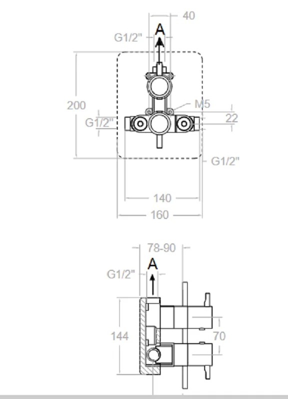 Ramonsoler Odisea Встраиваемый термостатический смеситель на 1 потребителя, цвет: хром 392421S