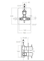 Ramonsoler Odisea Встраиваемый термостатический смеситель на 1 потребителя, цвет: медь 392421SCUC