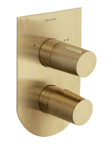 Ramonsoler Tzar Встраиваемый термостатический смеситель на 2 потребителя, цвет: золото брашированное 348712SOC