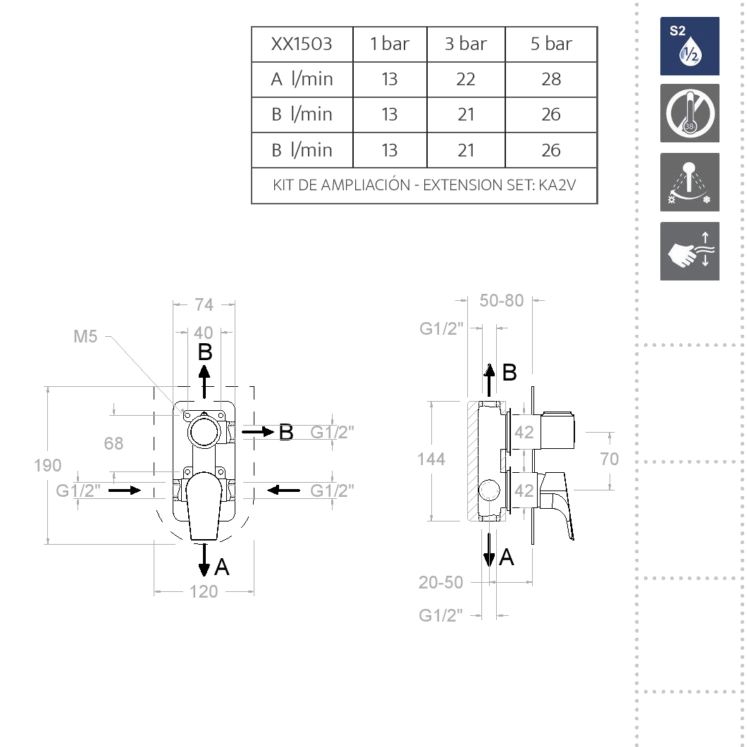 Ramonsoler Urban Chic Встраиваемый смеситель на 3 потребителя, цвет: хром 211503S