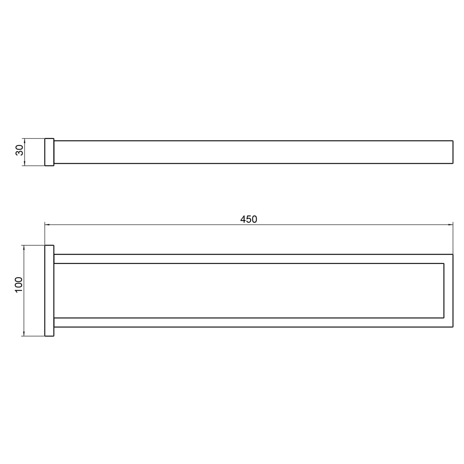 Timo Selene Полотенцедержатель двойной подвесной, латунь цвет: хром 10052/00
