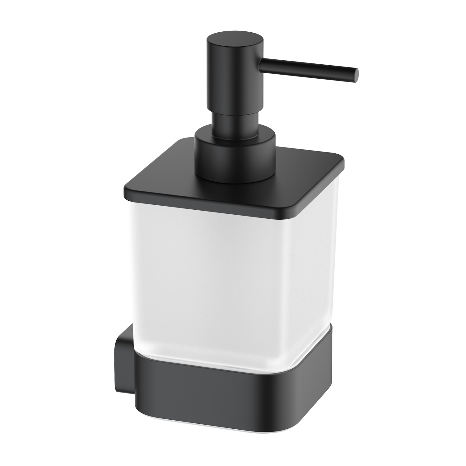 Timo Selene Дозатор для жидкого мыла, подвесной, стеклянная колба, цвет: черный 14039/03