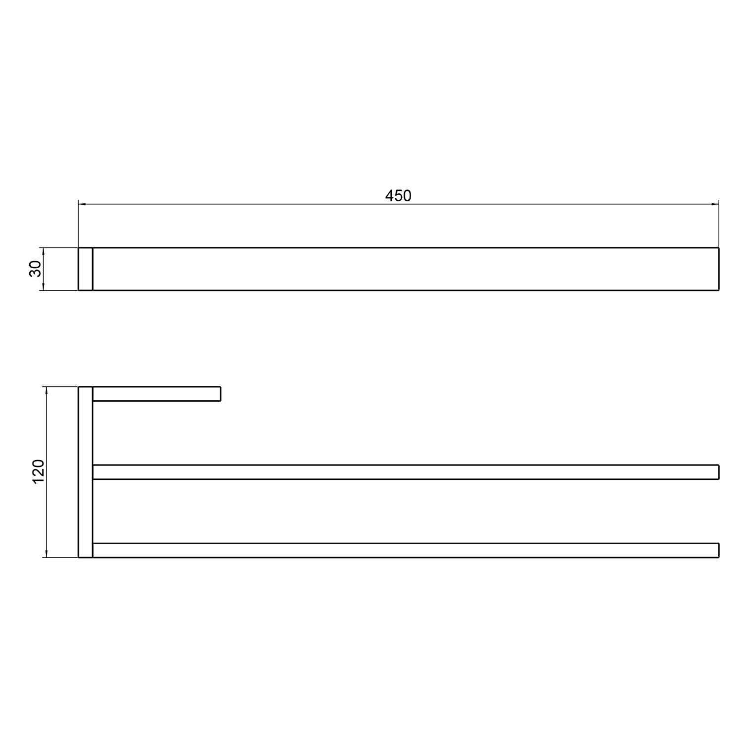 Timo Petruma Полотенцедержатель двойной подвесной, латунь цвет: золото матовое 15252/17
