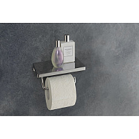 Villeroy & Boch Elements Striking Держатель туалетной бумаги с полочкой, подвесной, цвет: хром TVA15202300061