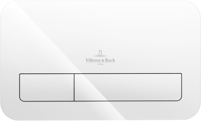 Villeroy & Boch Viconnect Панель смыва, стекло, цвет: белый глянцевый 922400RE