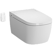 VitrA V-Care Basic Унитаз подвесной с функцией биде 38x60 см, с функцией биде, цвет: белый глянец 5674B003-6193