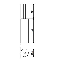 Fantini Venezia Ершик подвесной, цвет: хром 94 02 7847