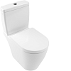 Villeroy & Boch Avento Крышка-сиденье для унитаза с микролифтом, цвет: Альпийский белый глянцевый 9M77C101