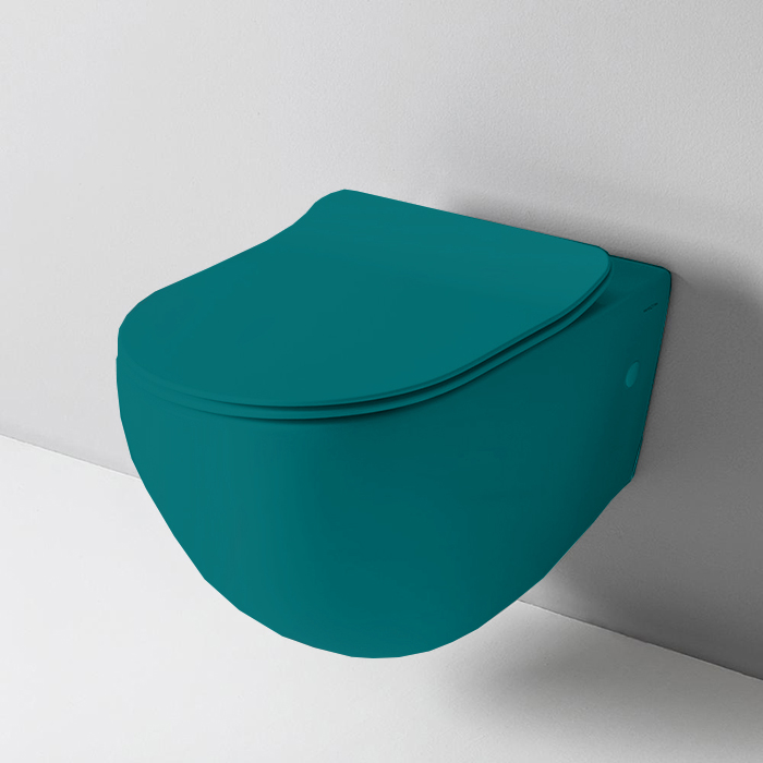 ArtCeram File 2.0 Унитаз подвесной безободковый 37x52 см, цвет: green foresta FLV004 43 00