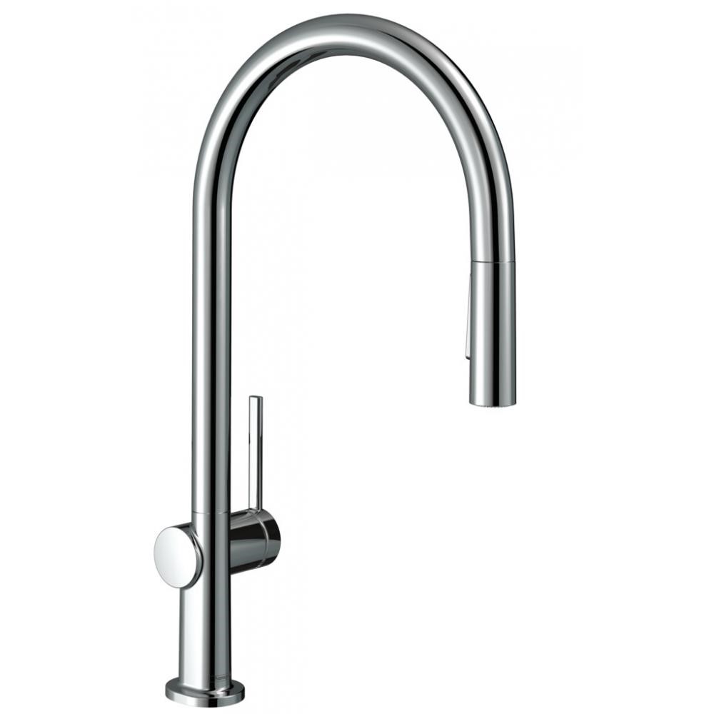 Hansgrohe Talis M54 Смеситель для кухонной мойки однорычажный 210 с выдвижным изливом, цвет: хром 72801000