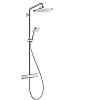 Hansgrohe Croma E Душевая стойка: термостат, верхний душ 28x17 см, ручной душ 3 режима, цвет: хром 27630000