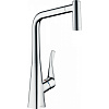 Hansgrohe Metris M71 Смеситель для кухонной мойки однорычажный 320 EcoSmart, с выдв. изл. цвет: хром 14780000