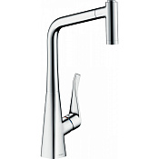 Hansgrohe Metris M71 Смеситель для кухонной мойки однорычажный 320 EcoSmart, с выдв. изл. цвет: хром 14780000