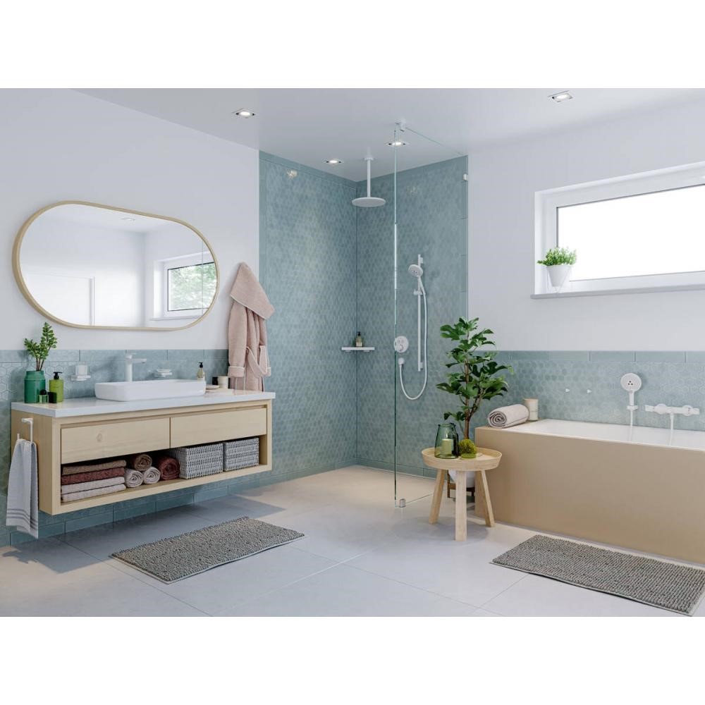 Hansgrohe Croma Верхний душ 28 см, 1 вид струи, регулируемый угол, цвет: матовый белый 26220700