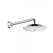 Hansgrohe Raindance Select S Верхний душ 24 см EcoSmart, 2jet, кронштейн настенный, цвет: хром/белый 26470400