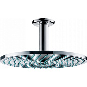 Hansgrohe Raindance S Верхний душ 24 см EcoSmart, 1 режим, кронштейн потолочный 10 см, цвет: хром 27463000