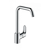 Hansgrohe Focus M41 Смеситель для кухонной мойки однорычажный 260 EcoSmart 1 тип струи, цвет: хром 31821000