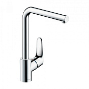 Hansgrohe Focus M41 Смеситель для кухонной мойки однорычажный 280 EcoSmart 1 тип струи, цвет: хром 31827000