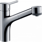 Hansgrohe Talis M52 Смеситель для кухонной мойки однорычажный 170 EcoSmart, с выдв. изл. цвет: хром 32845000