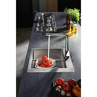 Hansgrohe S71 Кухонная мойка встраиваемая сверху 1 чаша 55x50 см, цвет: нержавеющая сталь 43301800