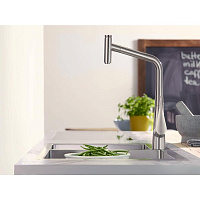 Hansgrohe S71 Кухонная мойка встраиваемая сверху 2 чаши 75,5x50 см, цвет: нержавеющая сталь 43309800