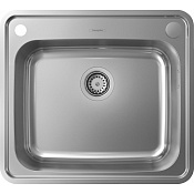 Hansgrohe S41 Кухонная мойка встраиваемая сверху 1 чаша,авто дренаж 58x52см, цвет: нержавеющая сталь 43336800