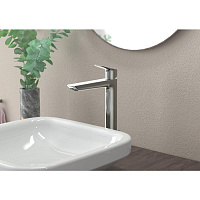 Hansgrohe Logis Смеситель для раковины, высокий, с донным клапаном, цвет: хром 71257000