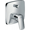 Hansgrohe Logis Смеситель для ванны встраиваемый на 2 потребителя, внешняя часть, цвет: хром 71407000