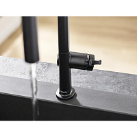 Hansgrohe Talis M54 Смеситель для кухонной мойки однорыч. 210,  с выдв. излив. цвет: матовый черный 72800670