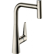 Hansgrohe Talis Select M51 Смеситель для кух. мойки однорыч. 300, с выд. излив. цвет: нержав. сталь 72826800